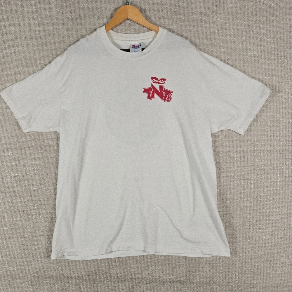 Vintage 90s Ore-Ida TNTs Tabasco Pepper Sauce Promo T-Shirt Mens XL Made in USA